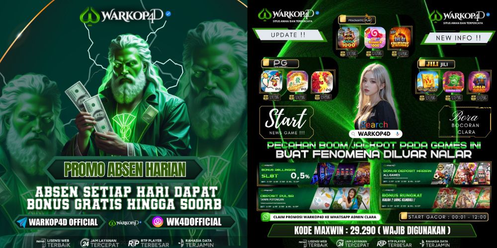 PROMO ABSEN HARIAN & INFO BOCORAN TERUPDATE WARKOP4D
